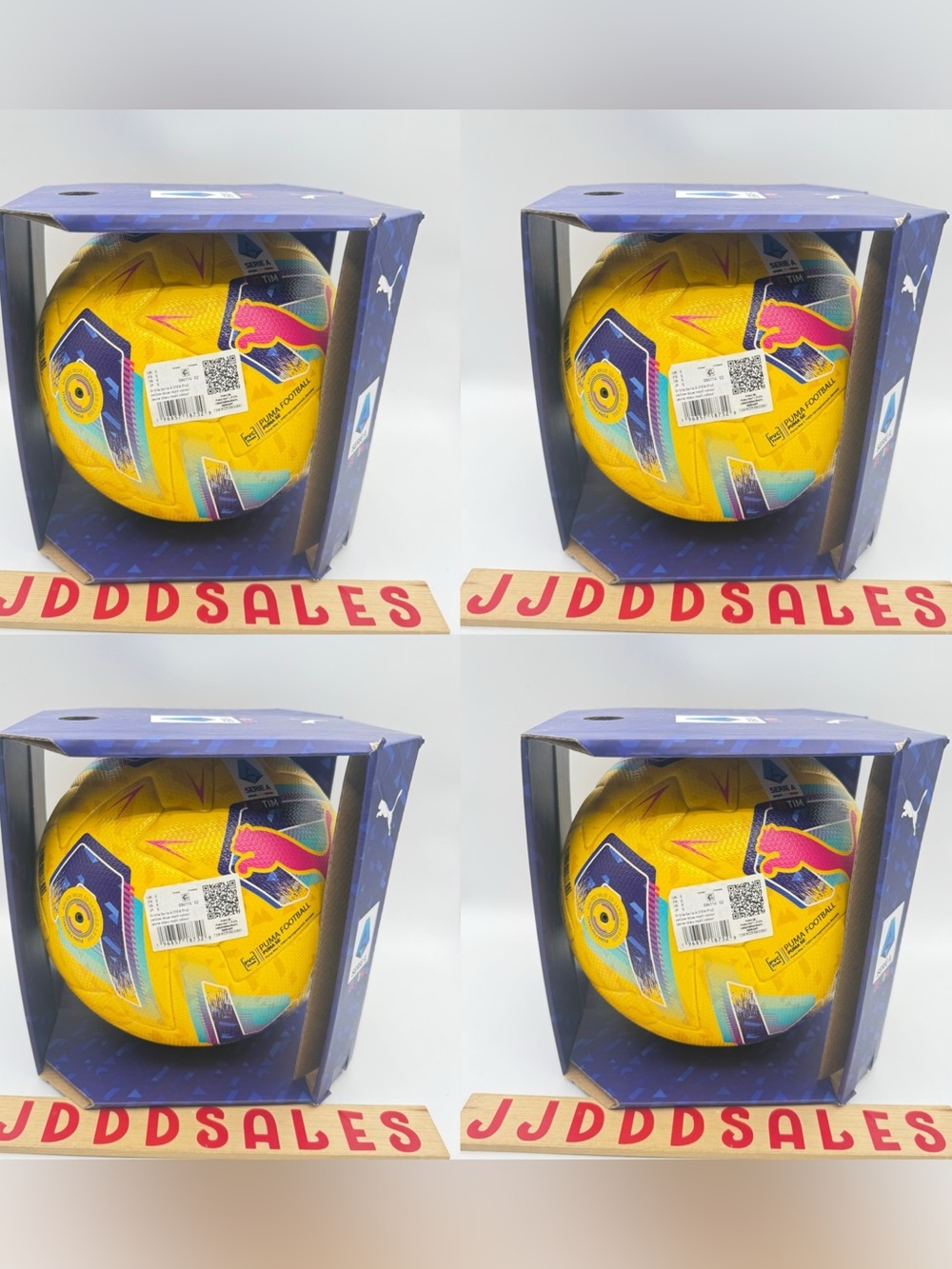 Lot of 4 Puma Orbita Serie A Official FIFA Quality Pro Match Ball 084114-02 Sz 5